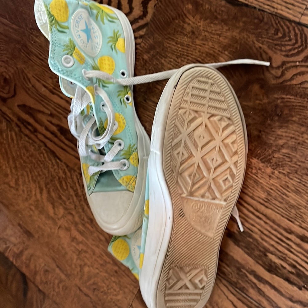 Pineapple Converse High Tops Womens
